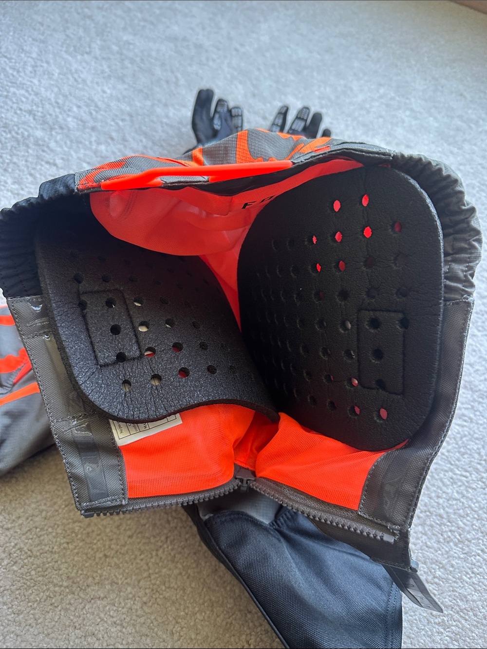 Fox 180 Kids Gray and Orange Motocross Pants - 24Y - Picture 16 of 16